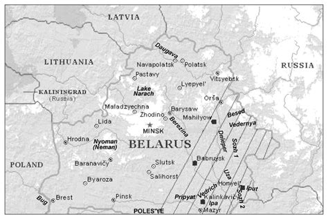 Investigated part of Dnieper river basin | Download Scientific Diagram