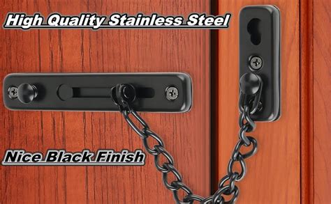 Amazon.com: Alise Chain Door Guard Lock,Black Door Chain Locks with ...