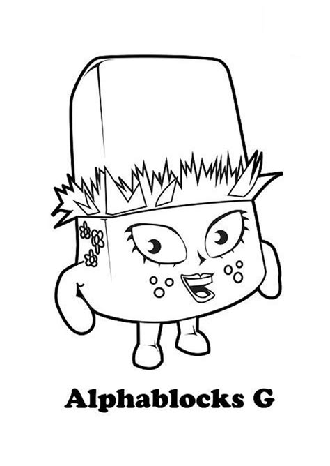 Alphablocks G Coloring Page - Free Printable Coloring Pages for Kids