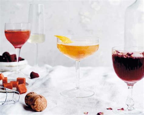 CHAMBORD & ORANGE, CLASSIC, CHAMPAGNE JULEP and ROSEWATER & POMEGRANATE CHAMPAGNE COCKTAILS ...