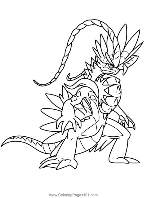 Koraidon Coloring Pages - Free Pokemon Coloring Pages Printables