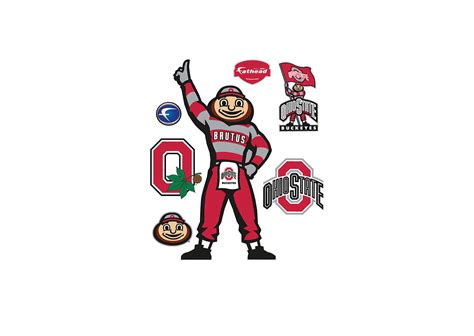 Ohio State Mascot - Brutus Buckeye Wall Decal | Shop Fathead® for Ohio ...