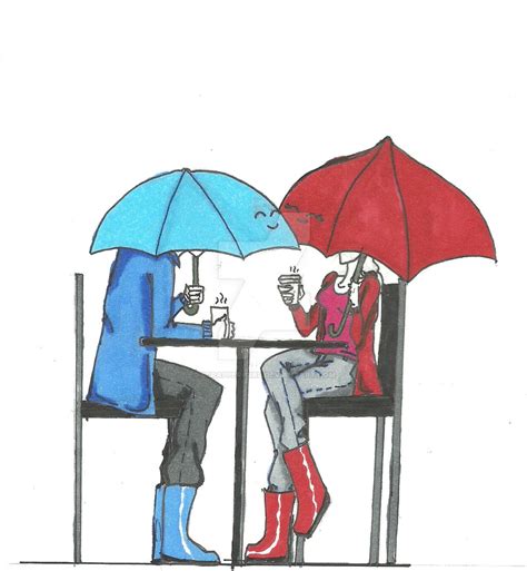 The Blue Umbrella by Scrapper-Girl on DeviantArt