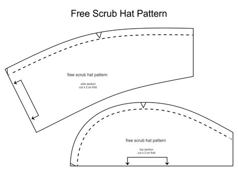 4 Best Images of Free Printable Surgical Hat Patterns - Free Printable Surgical Scrub Hat ...