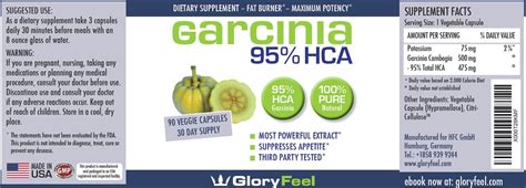 mygreatfinds: Glory Feel 95% HCA Garcinia Cambogia Supplement Review
