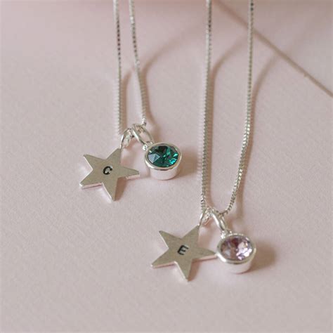 Birthstone Star Necklace By Oh So Cherished | notonthehighstreet.com