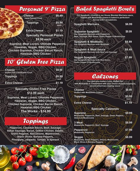 Menu | Amore Pizza Kitchen