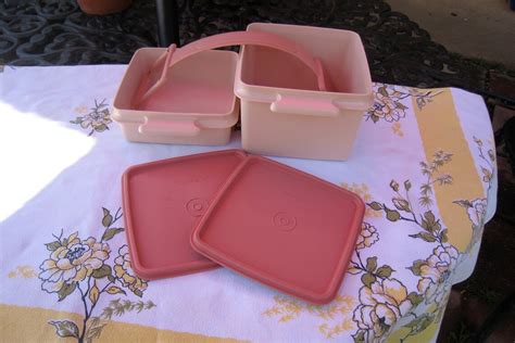 Tupperware Container Set With Handle/ - Etsy