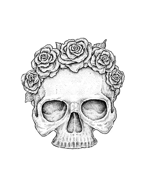 Use Ink Liners to Create a Skull and Roses Drawing | Envato Tuts+