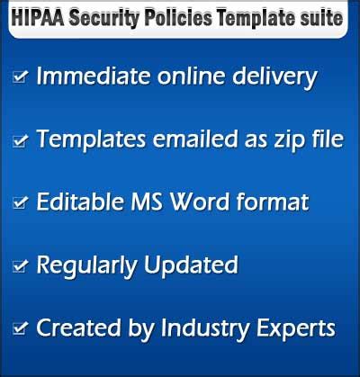 HIPAA Security Policies Template