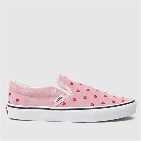 Womens Pink Vans Classic Slip On Trainers | schuh