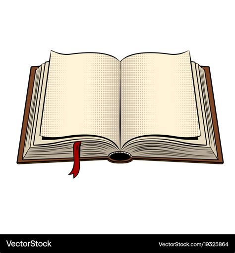 Open book pop art Royalty Free Vector Image - VectorStock