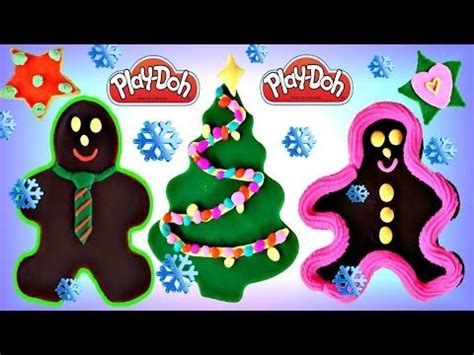 Christmas Cookies with Play Doh DCTC Bakery Playdough Gingerbread Man Reindeer Navidad ...