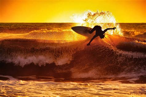 surfing, Waves, Sunset Wallpapers HD / Desktop and Mobile Backgrounds
