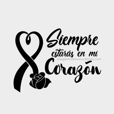 +10 Lazos de Luto con frases Mi Corazón Te Extraña