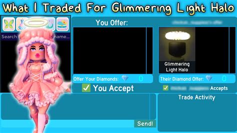 What I Traded For Glimmering Light Halo (Royale High Trading) - YouTube