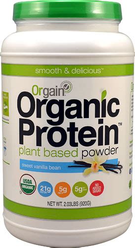 Orgain Organic Protein™ Plant Based Powder Sweet Vanilla Bean -- 2.03 ...