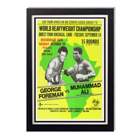 Rumble in the Jungle George Foreman Muhammad Ali Glossy Poster | Etsy