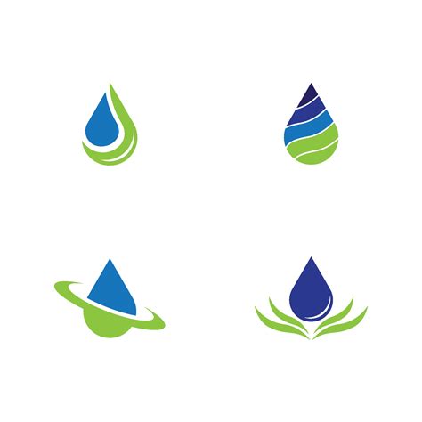 Drop logo icon set 2143909 Vector Art at Vecteezy