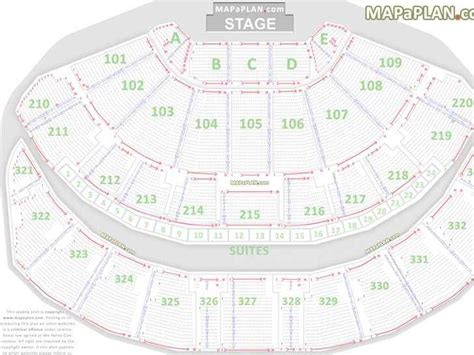 Leeds First Direct Arena detailed seat numbers seating plan - MapaPlan.com