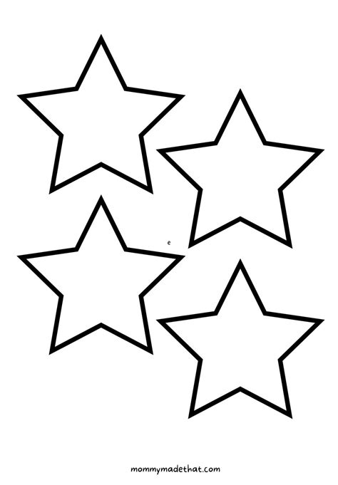 Printable Star Stencils