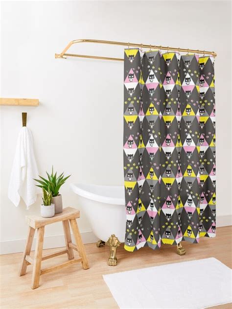 Queerplatonic qpr pride flag pattern of cute cats - lgbtqia+ colors Shower Curtain by eleanor89 ...