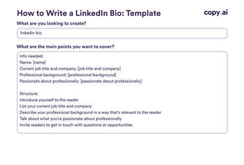 Linkedin Bio Templates: How To Write & Examples