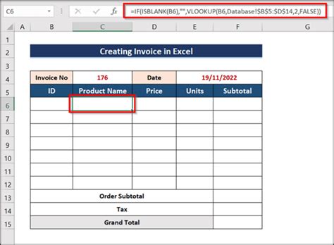 How to Create Invoice in Excel with Database (with Easy Steps)