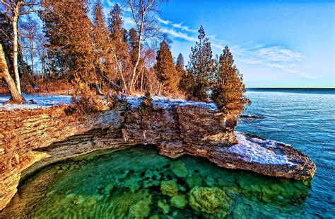 Sunrise Over Lake Michigan 2 by Elvis Kennedy - Desktop Wallpaper