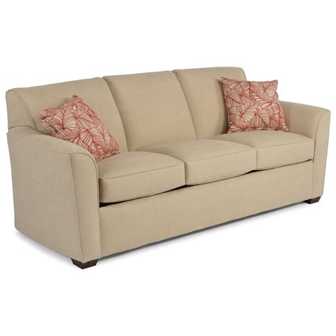 Flexsteel Lakewood Queen Sleeper Sofa with Flair Tapered Arms | Rooms ...