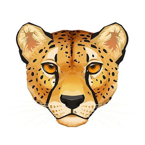 "Cheetah Face" by Paula Lucas. Part of the Feline Portrait series ...