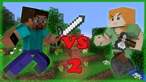 Alex VS Steve - Minecraft PART 2 - YouTube