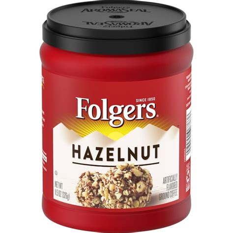 Folgers Hazelnut Artificially Flavored Ground Coffee, 11.5-Ounce ...