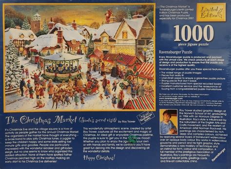 Ravensburger Limited Edition The Christmas Market 1000 Piece Puzzle – The Puzzle Collections