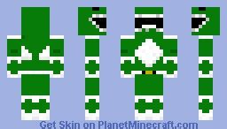 Green Power Ranger Minecraft Skin