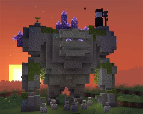 Golem built in Minecraft : r/ClashRoyale