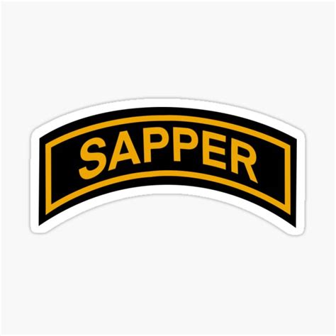 "Sapper Tab" Sticker for Sale by SoupSandwitch | Redbubble