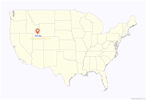 Map of Millville city, Utah