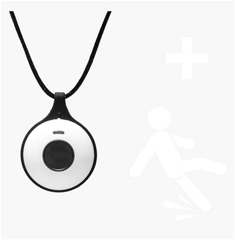 Fall Detection - Life Alert Necklace With Transparent Back, HD Png Download - kindpng