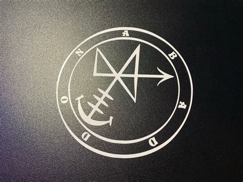 Sigil van Abaddon Vinyl Sticker | Etsy