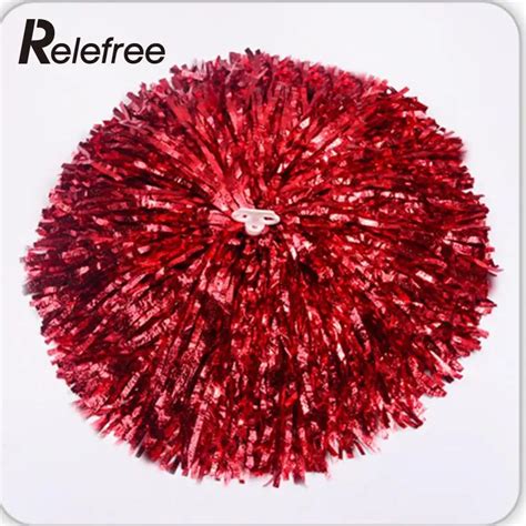 Relefree 1 Pair Game pompoms practical cheerleading cheering pom poms Apply to sports match and ...