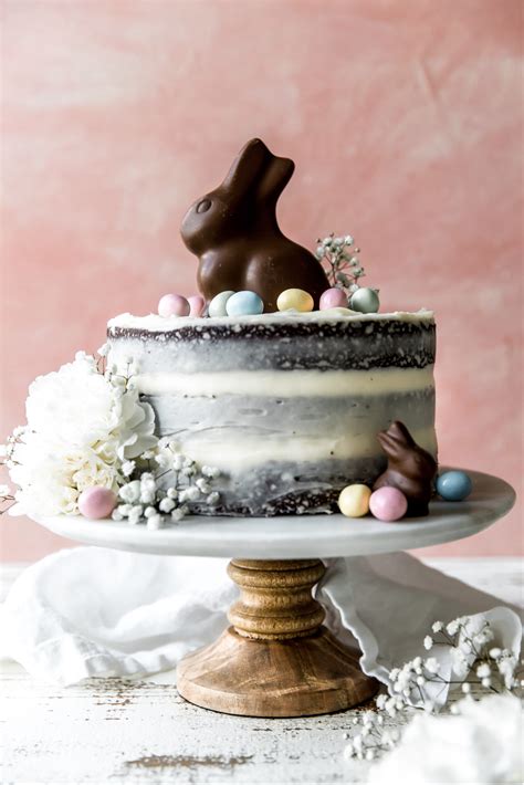 Chocolate Easter Bunny Cake | KJ and Company