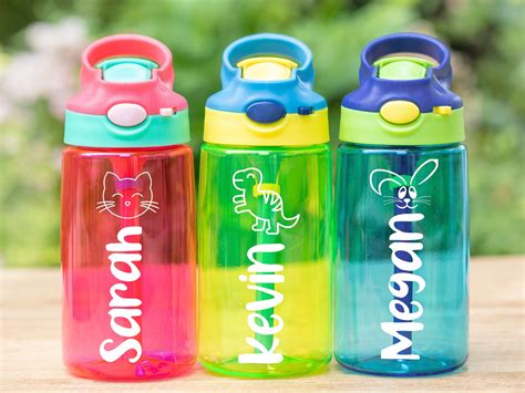 Kids Water Bottle Personalized Water Bottle Kids Water | Etsy