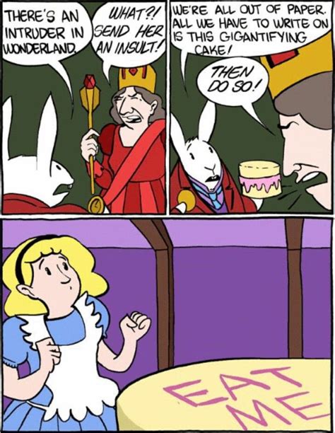 Alice In Wonderland Cake | Smbc comics, Funny comics, Comics