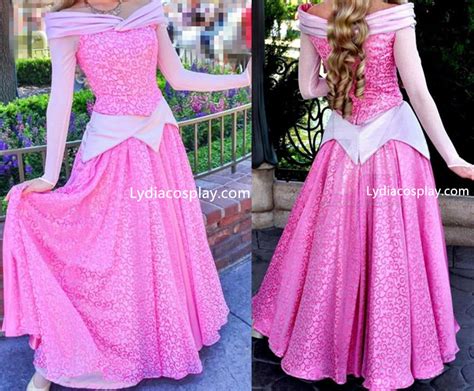 Princess Aurora Pink Dress, Pink Aurora Adult Costume – Lydiacosplay