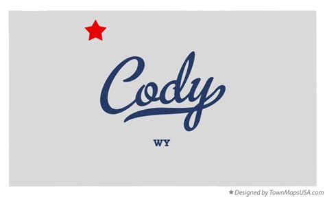 Map of Cody, WY, Wyoming