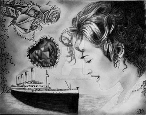 Titanic Rose Drawing at PaintingValley.com | Explore collection of Titanic Rose Drawing