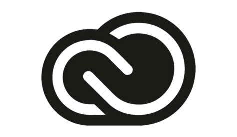 Creative Cloud logo black and white transparent PNG - StickPNG