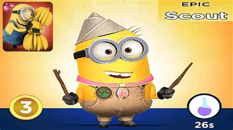 Scout Epic Minion Rush: Despicable Me Level Up Costume gameplay walkthrough ios & android - YouTube