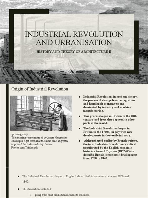 Industrial Revolution and Urbanisation | PDF | Industrial Revolution ...